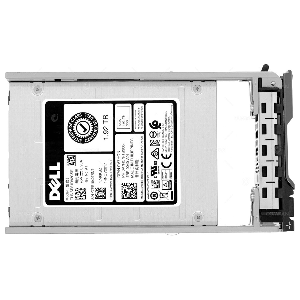 V7HCN  DELL 1.92TB 6G SATA 2.5 SFF SSD G13